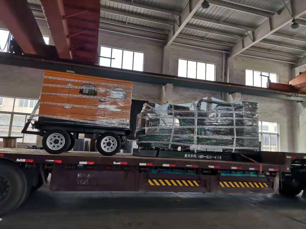 Real shot of the delivery of two diesel generator sets for customers in Nanning, Guangxi